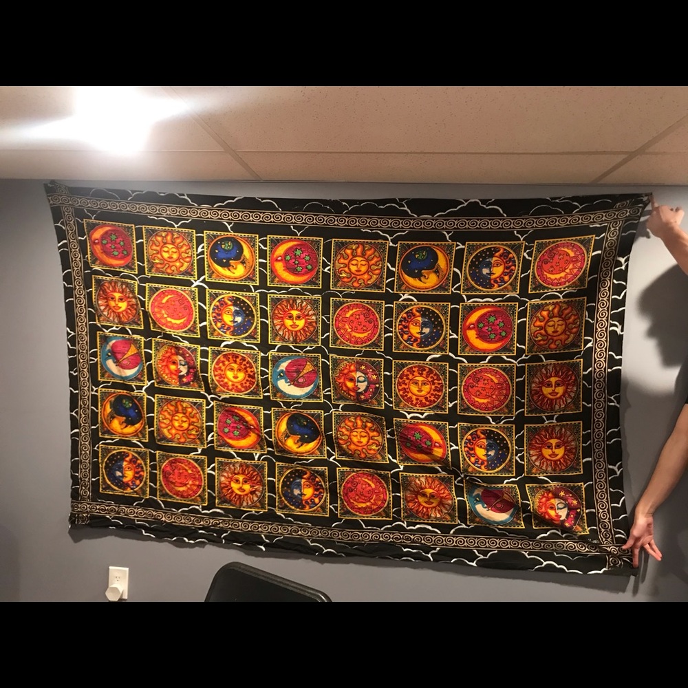 Sun and moon tapestry